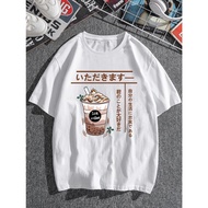 EJK JAPANESE T-SHIRT BOBA ICE COFFEE SIZEBIG (8XL) | ML XL 2XL 3XL 4XL 5XL OVERSIZE T-SHIRTS ML XL X