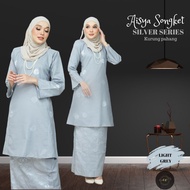 Kurung  Pahang Aisya Songket Tenun Silver Series