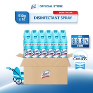 Lysol Antibacterial Disinfectant Spray Cleaner Baby's Room 510 G Set of 12