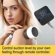 Remote-controlled smart cupping device, suction cupping massager, meridian and lymphatic unblocking 