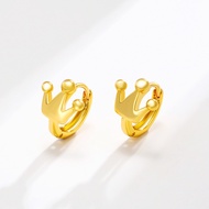 Subang 916 Gold Crown Earring/Crown Small Earrings gold 916