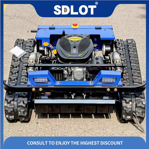 Customized High-Clearance Remote Control Lawnmower RC Robot Grass Cutter for Uneven Terrain and Rock