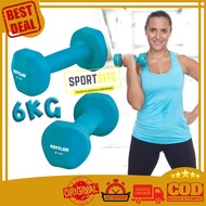 Kettler Dumbell Neoprene (6kg / pair) Dumbbells Power Barbell Gymnastics Dumbbells Health Weight Tra