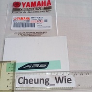 B6HF157821 Black ABS Logo sticker, front fender, 1 piece, original yamaha YGP yamaha sticker