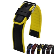 2024 new Watch strap suitable for sports Tissot Armani Longines Casio and Mido genuine leather men's and women's waterproof silicone
