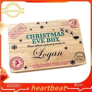 [Hot-Sale] 1 PCS Wooden Christmas Eve Box Night Before Christmas with Lock Christmas Santa Gift Box for Christmas