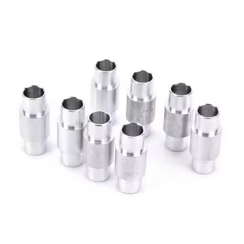8 PCS Aluminum Alloy 6mm Axles Roller Skate Shoes Bearing Spacer Slalom Skateboard Longboard Wheels 