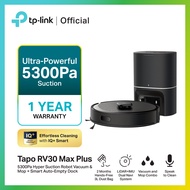 TP-Link Tapo RV30 Max Plus หุ่นยนต์ดูดฝุ่น 5300Pa Hyper Suction Robot Vacuum & Mop มาพร้อม LiDAR+IMU