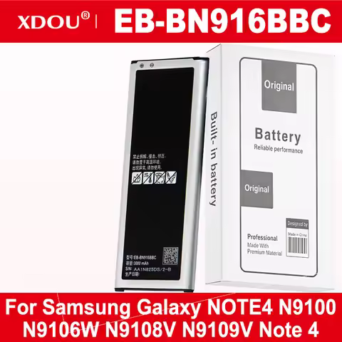 EB-BN910BBE EB-BN910BBK EB-BN916BBC Battery For Samsung Galaxy Note 4 N910 N910A/V/P/T/H NFC N9106W 