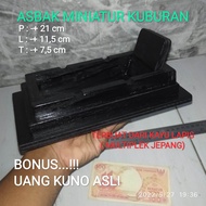 ASBAK KAYU UNIK MINIATUR KUBURAN ASHTRAY WOODEN BONUS UANG JADUL ASLI