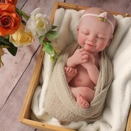 BABESIDE Lifelike Reborn Baby Dolls 16'' (Weight 4 lb) Full Platinum Silicone Reborn Baby Girl Reali
