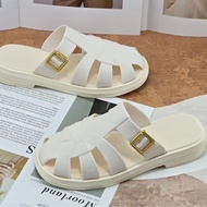Sandal Jelly Wanita Terbaru Ringan Sandal Slip On 062  Sandal Flat EVA Kekinian Perempuan Fashion