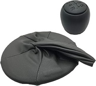 AQABA For Fiat 500 500C 2007-2013 Panda 2003-2012 With Leather Gear Shift Collars Boot Cover Auto Kn