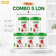 [Gift] Combo of 5 Cans of DIABET Powdered Milk 900g - Blood Sugar Stabilizing Product, Benign Isomal