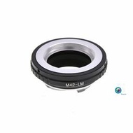 LE購✨M42-LM鏡頭轉接環 M42卡口轉接萊卡M卡口 適用於TECHART LM-EA7適配器的Leica M相機