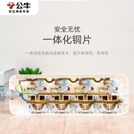 Bull Independent Sub-Control Pull-Free Socket with Switch Panel Porous Household Multi-Functional Po