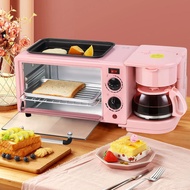 Oven Pemanggang Roti 3 In 1 Breakfast Multifunctional Toaster Mini Oven MultiCoffeemaker