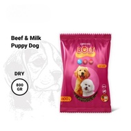 Puppy Food Bolt Dog Puppy Beef Milk 800 grams Dry Food