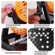 Large Traditional Bingo Game Family Lottery Game Revolving Balls Ball Machine Cards Dispenser S1e5