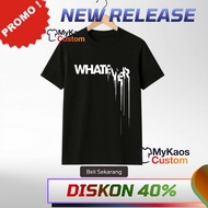 MESIN Custom Black T-Shirt with DTF Screen Printing for Industrial Machines | WHATEVER Writing Desig