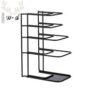 【wiiyaadss1.sg】Heavy Duty Pan Organizer, 5 Tier Pot and Pan Organizer Rack for Cast Iron Skillets, Griddles and Pots