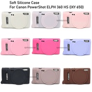 IXY650 Casing Soft Silicone Camera Case Protective Skin Rubber Cover for Canon PowerShot ELPH 360 HS