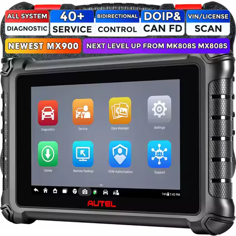 Autel MaxiCheck MX900 MK900 OBD2 Bi-Directional Diagnostic Tool Full System Diagnose Car Scanner DoI