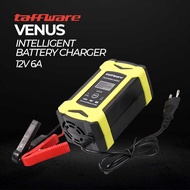 Taffware Venus Smart Battery Charger Aki Mobil 12V 6A / Charger Aki  / Charger Aki Mobil Portable Automatic Smart - BISA BAYAR DI TEMPAT [COD]