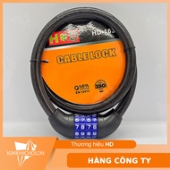 HD Cable Lock 4-Digit Bicycle Rope Lock