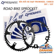 Chainring PROWHEEL 130BCD – 39T / 53T Bicycle Steel / Aluminum Disc