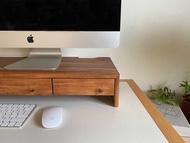 木島BOKTO || 相思木 || 桌上電腦螢幕架 抽屜收納櫃