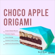 Secret Recipe Choco Apple Origami slice of cake