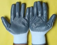 Synthetic Knitted Palm nitrile Smooth Coating Gloves