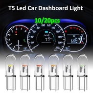 10-20Pcs/pack Transparent T5 /73 / 74 / 286 / 17 / 18 / 27 LED W3W COB Led Bulb Car Instrument Indic