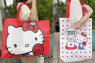 (現貨)HELLO KITTY☆環保購物袋☆不織布材質【白色69元/紅色79元/兩款140元】7-11/無嘴貓/全新限量