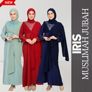Jubah Muslimah Songket Iris Raya 2025 - Wanita - ~ Baju - 8 Warna