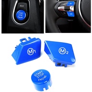 Car Steering Wheel Switch Button Cover M & Engine Start Button Cap For BMW F87 M2 F82 M4 Coupe F80 M