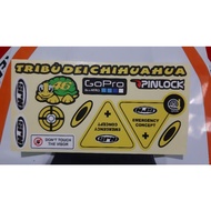 Njs Sun visor Sticker Helmet