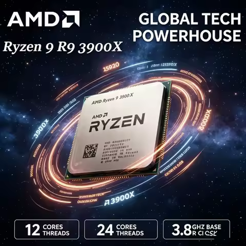 AMD Ryzen 9 3900X R9 3900X Workstation Level 12 Core 24 Thread 64MB Cache AM4 Desktop Processor No O