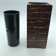 Vase single difference square type Kabazaiku Sakurahide SAKURA floor Wood