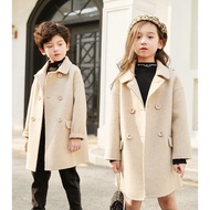 Women's Jacket Long Coat Blazer Kids Korean Style Warm