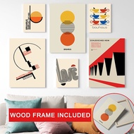 （With Frame）Abstract Poster Geometric Figures Canvas Painting Packs Print Prints Living Room Decorat