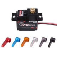 For MJX Hyper go 1/16 16207 16208 16209 16210 RC Car 17g Metal Tooth Servo Upgrade Servo Arms Assemb