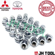 20pcs set Toyota Mitsubishi Original OEM Rim Chrome 21mm Wheel Nut alpha vellfire vios wish avanza c