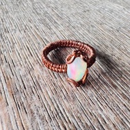 250319 wire wrapping 澳寶石 銅線 繞線 介指