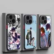 for iPhone 12 13 Plus 14 15 Pro Max dull polish Protective lens soft Case K389 Noragami Yato