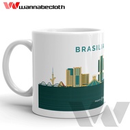 Brazil Glass Brazil Mug Brazil Brazil Souvenir Brazil Mug World City Brasilia Brazil