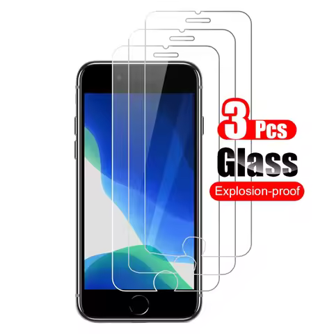 3Pcs For iPhone SE 2022 2020 Tempered Glass Screen Protector Shield For Apple iPhone SE 3 SE2 Protec