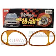 Perodua Kelisa (2001 - 2007) Custom Fit ABS Transparent Car Head Lamp Headlamp Eye Lid Eyelid Brow F