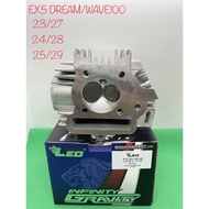 EX5 CYLINDER HEAD RACING 26/30 23/27 24/28 25/29 LEO THAILAND FOR HONDA EX5 DREAM WAVE100